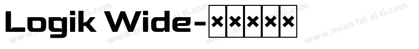 Logik Wide字体转换